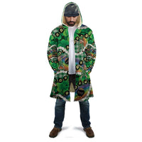 St Patrick's Day Palaka Hawaii Cloak Kukui Nut Pikake Lei Shamrock Dabbing Leprechaun