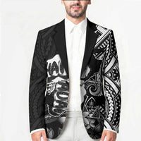 Hafa Adai Guam Discovery Day Blazer Chamorro Latte Stone Hand Black Version LT14 - Polynesian Pride