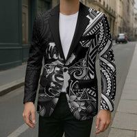Hafa Adai Guam Discovery Day Blazer Chamorro Latte Stone Hand Black Version LT14 - Polynesian Pride
