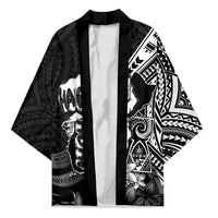 Hafa Adai Guam Discovery Day Kimono Chamorro Latte Stone Hand Black Version
