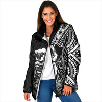 Hafa Adai Guam Discovery Day Padded Jacket Chamorro Latte Stone Hand Black Version