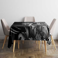 Hafa Adai Guam Discovery Day Tablecloth Chamorro Latte Stone Hand Black Version