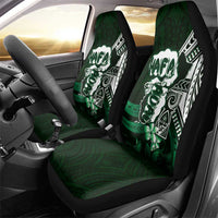 Hafa Adai Guam Discovery Day Car Seat Cover Chamorro Latte Stone Hand Green Version LT14 - Polynesian Pride