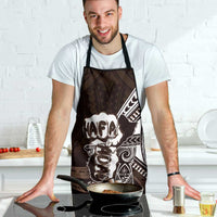 Hafa Adai Guam Discovery Day Apron Chamorro Latte Stone Hand Brown Version