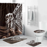 Hafa Adai Guam Discovery Day Bathroom Set Chamorro Latte Stone Hand Brown Version