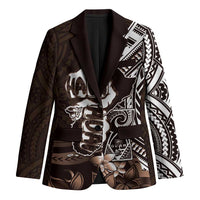 Hafa Adai Guam Discovery Day Blazer Chamorro Latte Stone Hand Brown Version