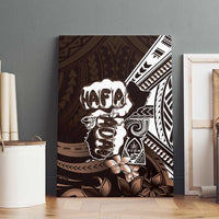 Hafa Adai Guam Discovery Day Canvas Wall Art Chamorro Latte Stone Hand Brown Version