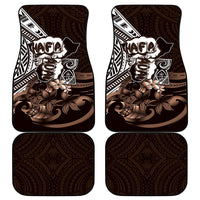 Hafa Adai Guam Discovery Day Car Mats Chamorro Latte Stone Hand Brown Version