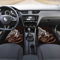 Hafa Adai Guam Discovery Day Car Mats Chamorro Latte Stone Hand Brown Version