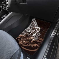 Hafa Adai Guam Discovery Day Car Mats Chamorro Latte Stone Hand Brown Version