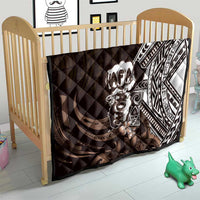 Hafa Adai Guam Discovery Day Quilt Chamorro Latte Stone Hand Brown Version