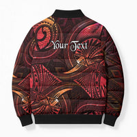 Personalised Polynesia Zodiac Aries Bomber Puffer Jacket Galaxy Polynesian Pattern Chest Tattoo Style LT14 - Polynesian Pride
