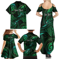 Personalised Polynesia Zodiac Taurus Family Matching Summer Maxi Dress and Hawaiian Shirt Galaxy Polynesian Pattern Chest Tattoo Style LT14 - Polynesian Pride