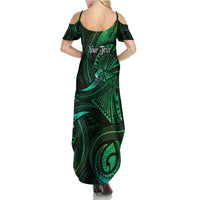 Personalised Polynesia Zodiac Taurus Family Matching Summer Maxi Dress and Hawaiian Shirt Galaxy Polynesian Pattern Chest Tattoo Style LT14 - Polynesian Pride