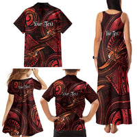 Personalised Polynesia Zodiac Scorpio Family Matching Tank Maxi Dress and Hawaiian Shirt Galaxy Polynesian Pattern Chest Tattoo Style LT14 - Polynesian Pride