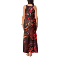Personalised Polynesia Zodiac Scorpio Tank Maxi Dress Galaxy Polynesian Pattern Chest Tattoo Style LT14 - Polynesian Pride