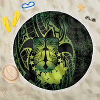 Kia Orana Kuki Airani Beach Blanket Cook Islands Tangaroa God Tatau Green