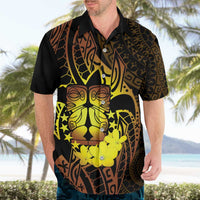 Kia Orana Kuki Airani Hawaiian Shirt Cook Islands Tangaroa God Tatau Gold
