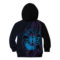 Kia Orana Kuki Airani Kid Hoodie Cook Islands Tangaroa God Tatau Purple