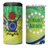 Te Maeva Nui Cook Islands 4 in 1 Can Cooler Tumbler 60th Independence Anniversary Proud LT14 One Size: 16 oz Green - Polynesian Pride