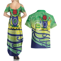 Te Maeva Nui Cook Islands Couples Matching Summer Maxi Dress and Hawaiian Shirt 60th Independence Anniversary Proud