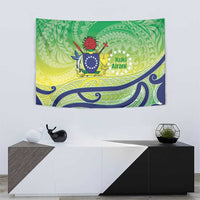 Te Maeva Nui Cook Islands Tapestry 60th Independence Anniversary Proud