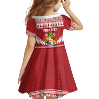 Personalised Tonga Rugby Christmas Family Matching Off Shoulder Maxi Dress and Hawaiian Shirt Mate Maa Tonga Ngatu Pattern LT14 - Polynesian Pride