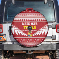 Tonga Rugby Christmas Spare Tire Cover Mate Maa Tonga Ngatu Pattern - Polynesian Pride
