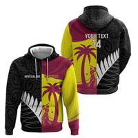 New Zealand and West Indies Cricket Custom Hoodie Black Cap Windies Together LT14 - Polynesian Pride