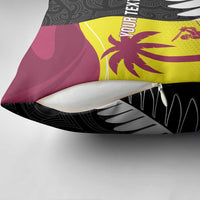 New Zealand and West Indies Cricket Custom Pillow Cover Black Cap Windies Together - Polynesian Pride