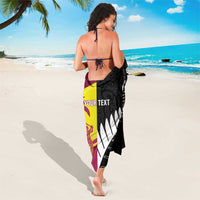 New Zealand and West Indies Cricket Custom Sarong Black Cap Windies Together - Polynesian Pride