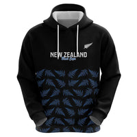 New Zealand Silver Fern Cricket Custom Hoodie Black Cap T20 Version - Polynesian Pride