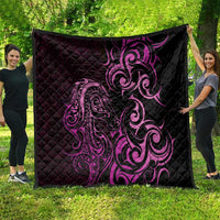 Pink Aotearoa Horse Racing Quilt NZ Maori Pattern LT14 - Polynesian Pride