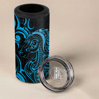 Blue Aotearoa Horse Racing 4 in 1 Can Cooler Tumbler NZ Maori Pattern LT14 - Polynesian Pride