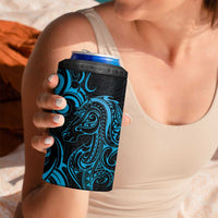 Blue Aotearoa Horse Racing 4 in 1 Can Cooler Tumbler NZ Maori Pattern LT14 - Polynesian Pride