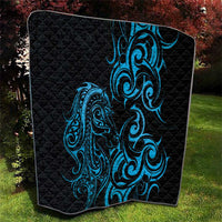 Blue Aotearoa Horse Racing Quilt NZ Maori Pattern LT14 - Polynesian Pride