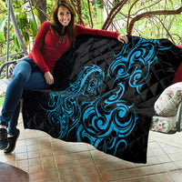 Blue Aotearoa Horse Racing Quilt NZ Maori Pattern LT14 - Polynesian Pride