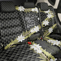 Born And Raised Aloha Hawaii Back Car Seat Cover Kanaka Kakau Hawaiian Tiare Pakalana Lei - Polynesian Pride