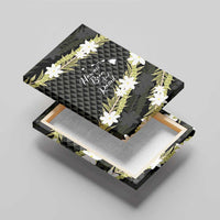 Born And Raised Aloha Hawaii Canvas Wall Art Kanaka Kakau Hawaiian Tiare Pakalana Lei - Polynesian Pride