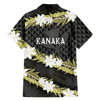 Born And Raised Aloha Hawaii Family Matching Long Sleeve Bodycon Dress and Hawaiian Shirt Kanaka Kakau Hawaiian Tiare Pakalana Lei LT14 - Polynesian Pride