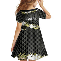 Born And Raised Aloha Hawaii Family Matching Summer Maxi Dress and Hawaiian Shirt Kanaka Kakau Hawaiian Tiare Pakalana Lei LT14 - Polynesian Pride