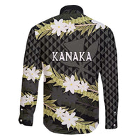 Born And Raised Aloha Hawaii Family Matching Tank Maxi Dress and Hawaiian Shirt Kanaka Kakau Hawaiian Tiare Pakalana Lei LT14 - Polynesian Pride