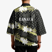 Born And Raised Aloha Hawaii Kimono Kanaka Kakau Hawaiian Tiare Pakalana Lei - Polynesian Pride