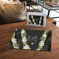 Born And Raised Aloha Hawaii Puzzle Kanaka Kakau Hawaiian Tiare Pakalana Lei - Polynesian Pride