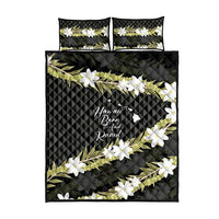 Born And Raised Aloha Hawaii Quilt Bed Set Kanaka Kakau Hawaiian Tiare Pakalana Lei - Polynesian Pride