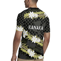 Born And Raised Aloha Hawaii Rugby Jersey Kanaka Kakau Hawaiian Tiare Pakalana Lei - Polynesian Pride