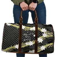 Born And Raised Aloha Hawaii Travel Bag Kanaka Kakau Hawaiian Tiare Pakalana Lei - Polynesian Pride