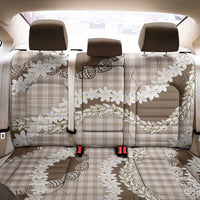 Brown Hawaii Tiare and Shell Lei Back Car Seat Cover Hawaiian Palaka Luxury Vibes - Polynesian Pride