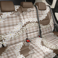 Brown Hawaii Tiare and Shell Lei Back Car Seat Cover Hawaiian Palaka Luxury Vibes - Polynesian Pride