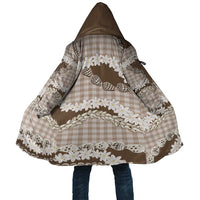 Brown Hawaii Tiare and Shell Lei Cloak Hawaiian Palaka Luxury Vibes LT14 Unisex Brown - Polynesian Pride